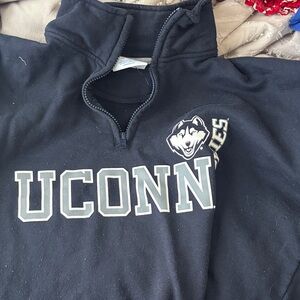 UCONN Women's Black Pullover Top